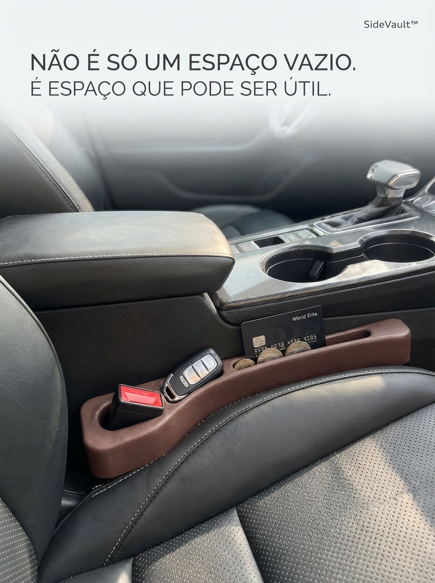 SideVault™ — Organizador de Espaço para Banco